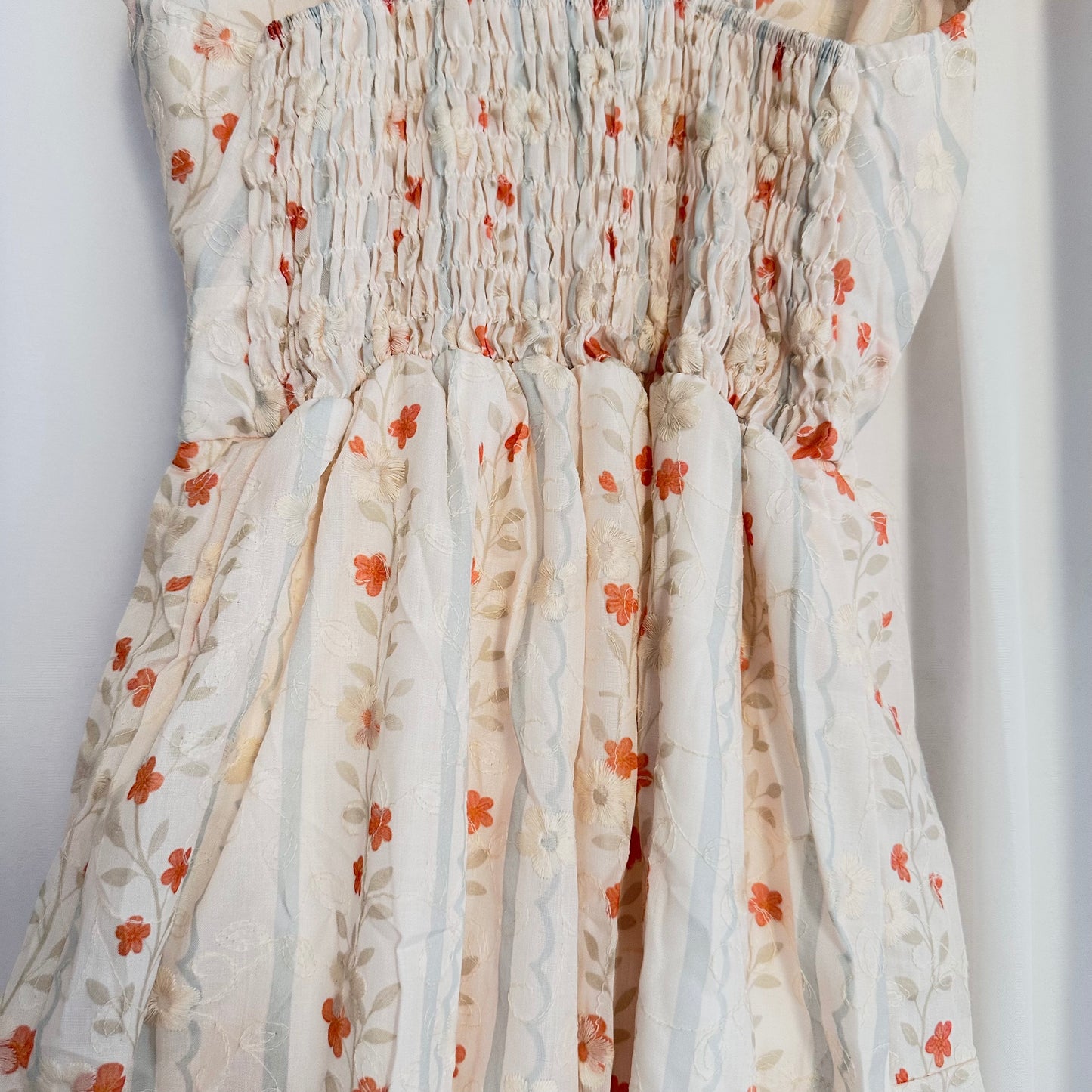 Orange Petal Dress (V-neckline)