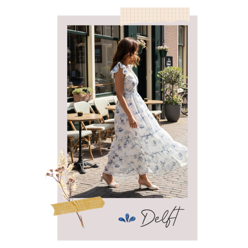 Noadress Floral Dress From Delft