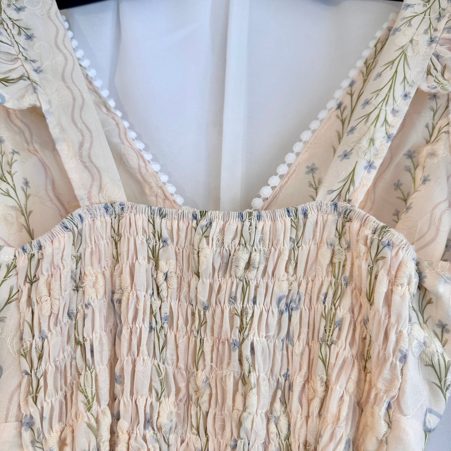 Ivory Meadow Dress (V-neckline)